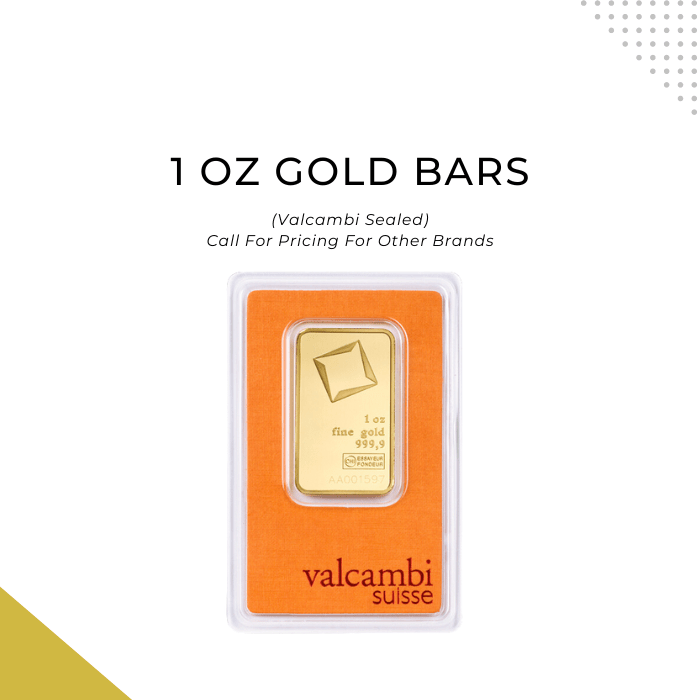 1 oz Gold Bars bullion buy and sell prices in Charlotte NC