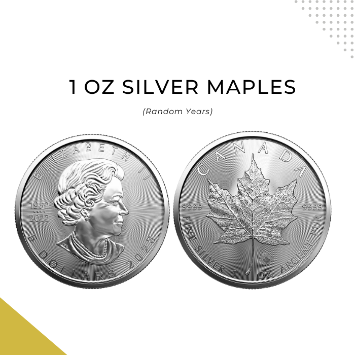 1 oz Silver Maples bullion buy and sell prices in Charlotte NC