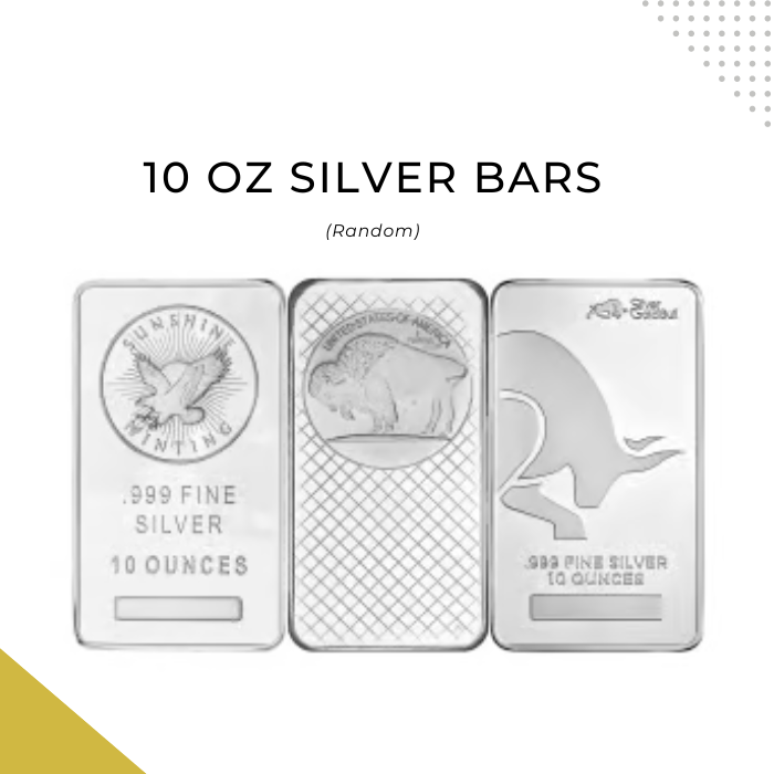 10 oz Silver Bars bullion buy and sell prices in Charlotte NC