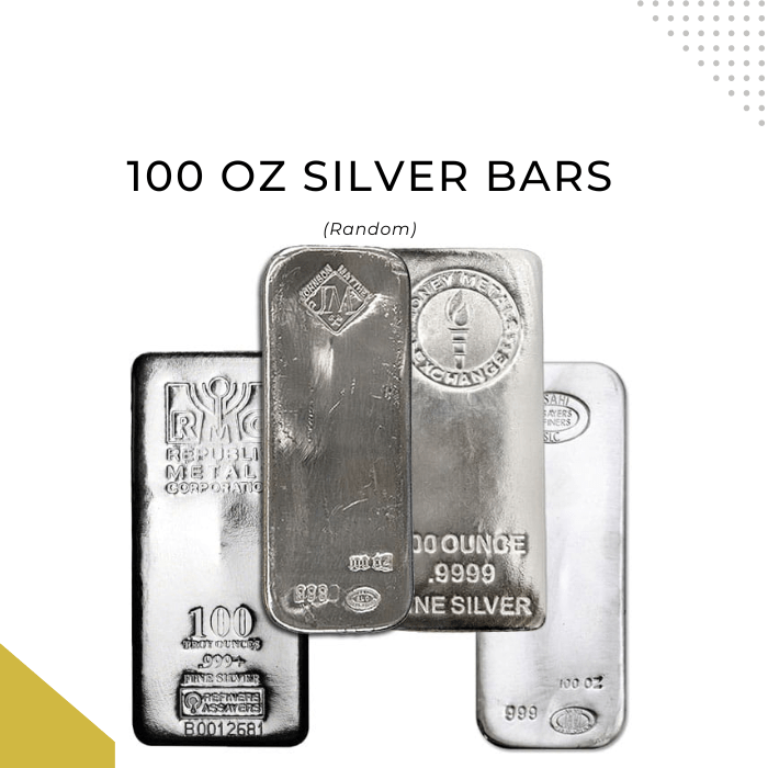 100 oz Silver Bars bullion buy and sell prices in Charlotte NC
