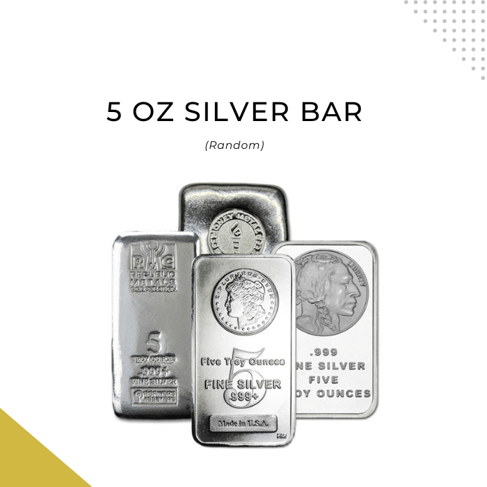 5 oz Silver Bars bullion buy and sell prices in Charlotte NC