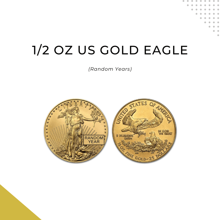 1/2 oz US Gold Eagles bullion buy and sell prices in Charlotte NC
